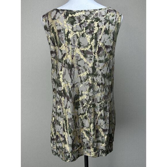 Style & Co Size XL Multicolor Print Women’s Cowl Neck Sleeveless Blouse - Picture 5 of 11